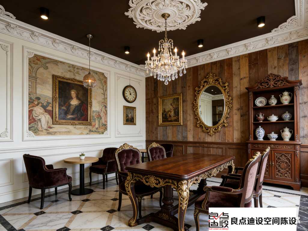 绝了!复古咖啡馆装修软装设计天花板，随手一拍都是电影感!